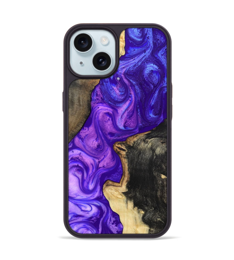 iPhone 15 Wood Phone Case - Gerard (Purple, 819274)