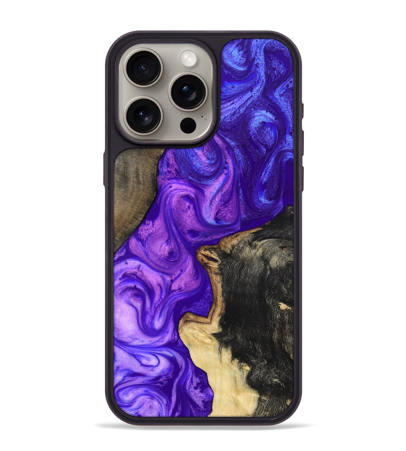 iPhone 15 Pro Max Wood Phone Case - Gerard (Purple, 819274)