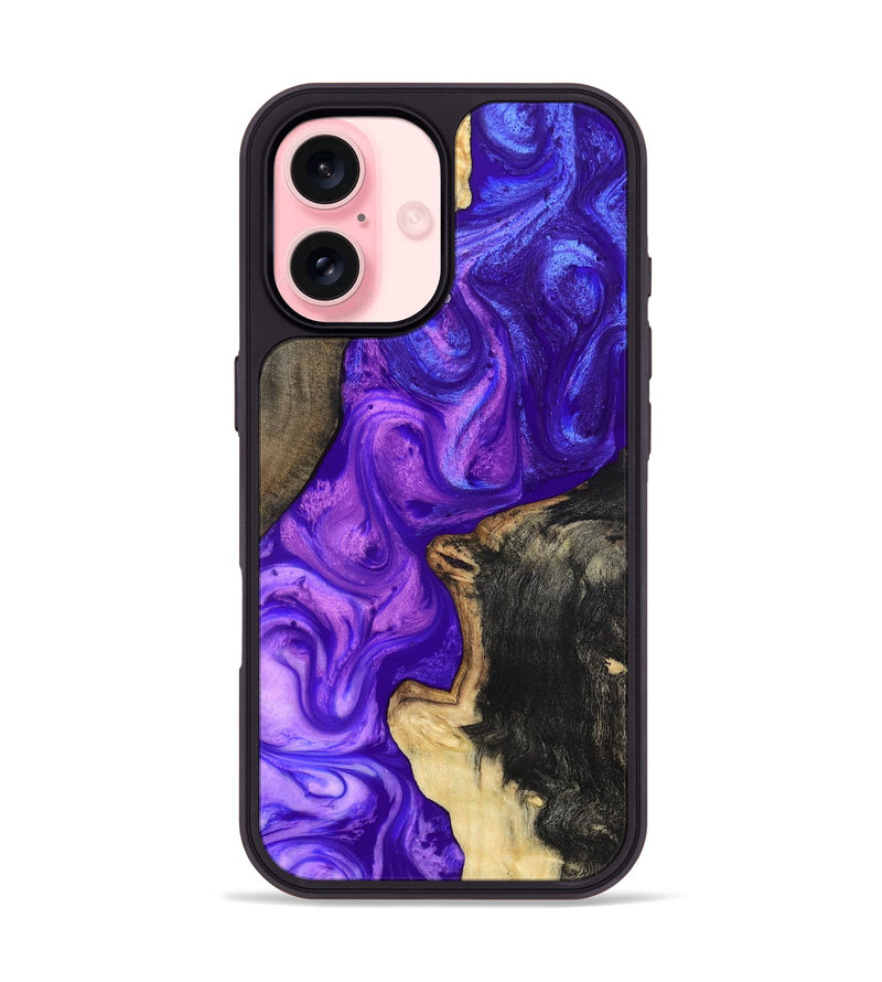 iPhone 16 Wood Phone Case - Gerard (Purple, 819274)