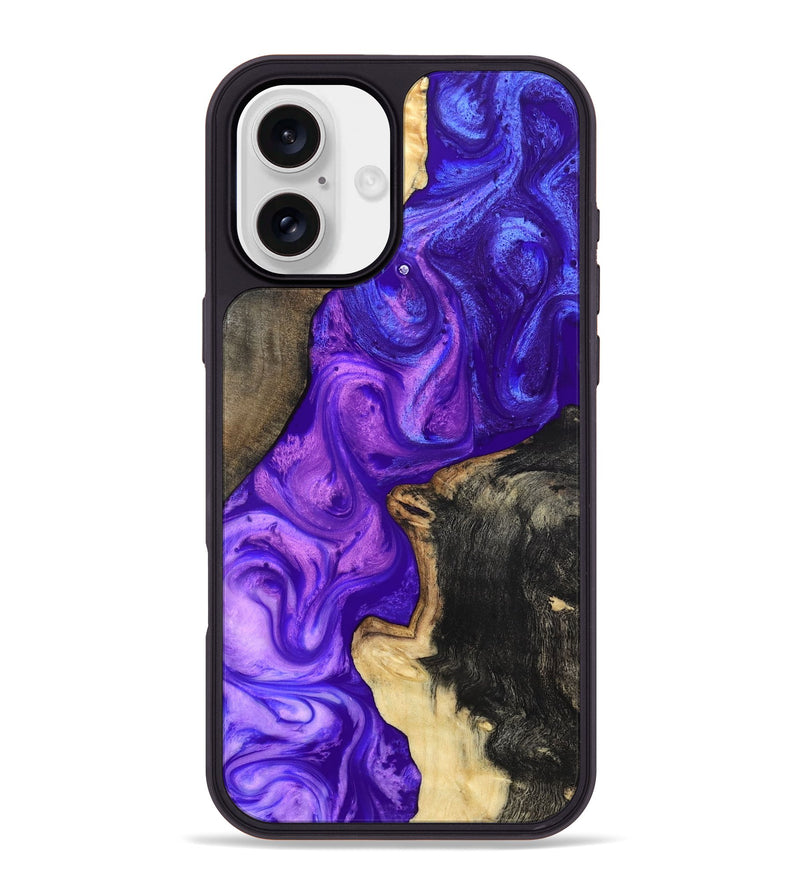 iPhone 16 Plus Wood Phone Case - Gerard (Purple, 819274)