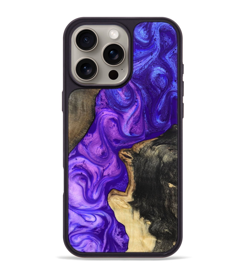 iPhone 16 Pro Max Wood Phone Case - Gerard (Purple, 819274)
