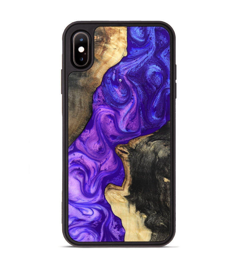 iPhone Xs Max Wood Phone Case - Gerard (Purple, 819274)