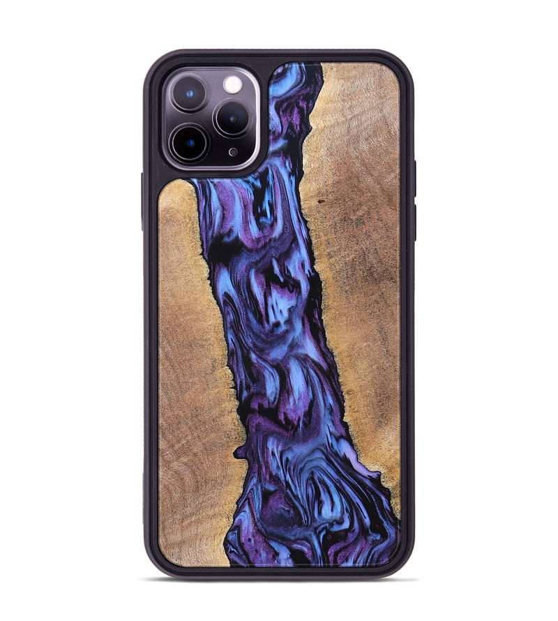 iPhone 11 Pro Max Wood Phone Case - Ami (Purple, 819275)