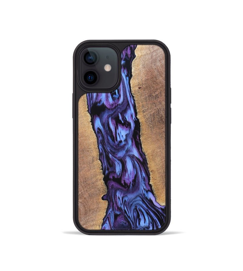 iPhone 12 mini Wood Phone Case - Ami (Purple, 819275)