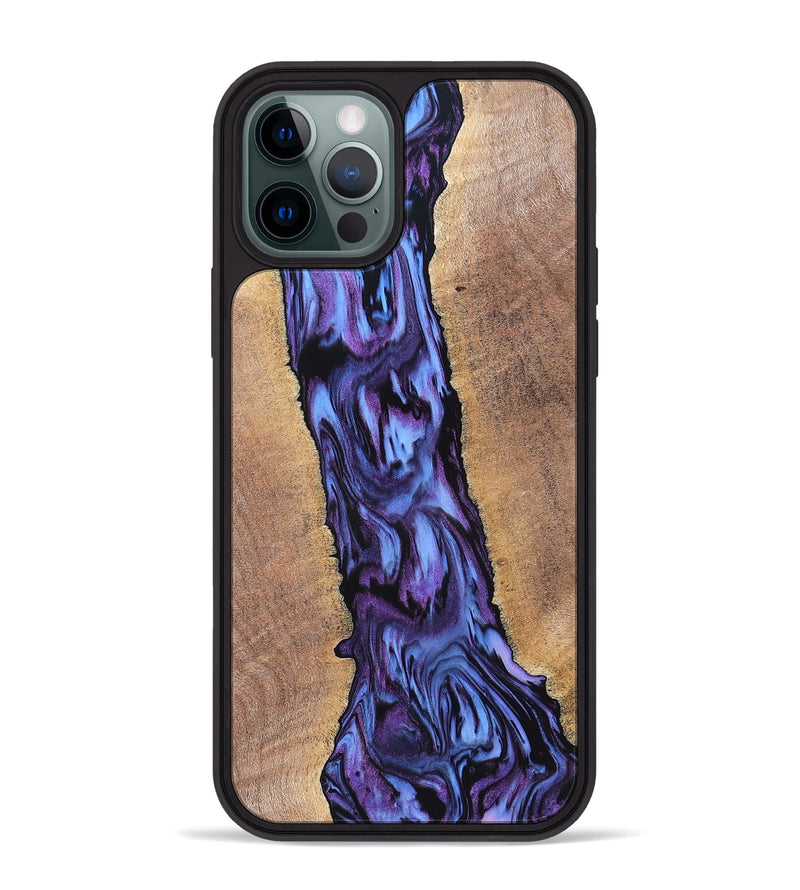 iPhone 12 Pro Max Wood Phone Case - Ami (Purple, 819275)