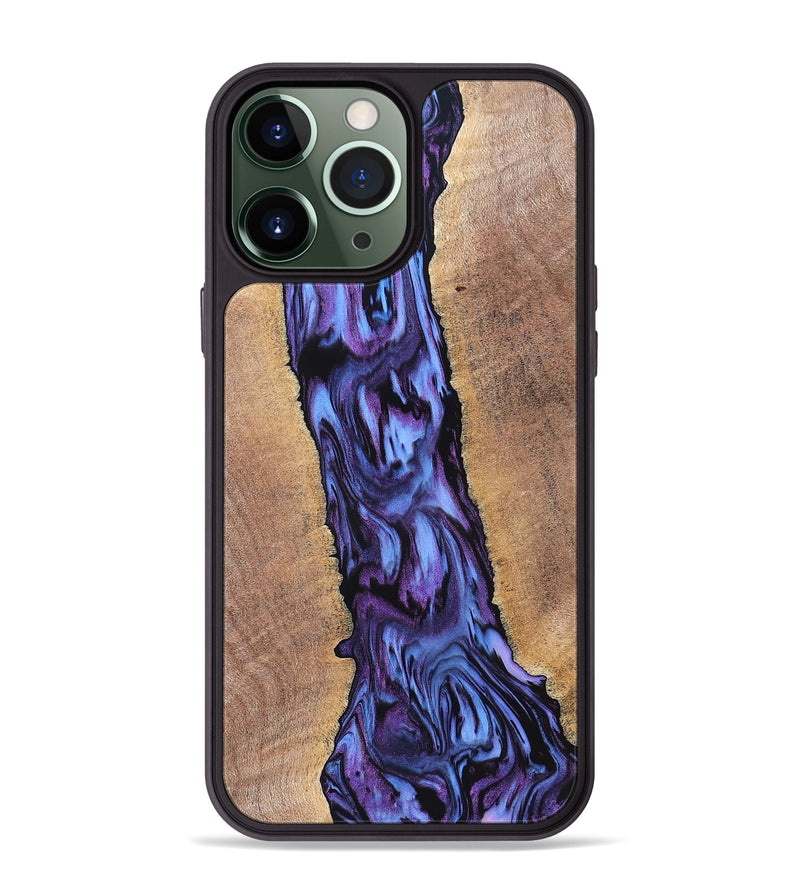 iPhone 13 Pro Max Wood Phone Case - Ami (Purple, 819275)