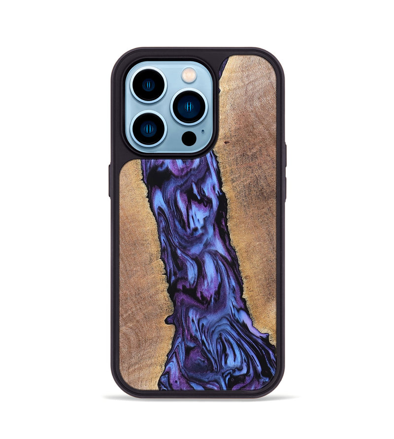 iPhone 14 Pro Wood Phone Case - Ami (Purple, 819275)