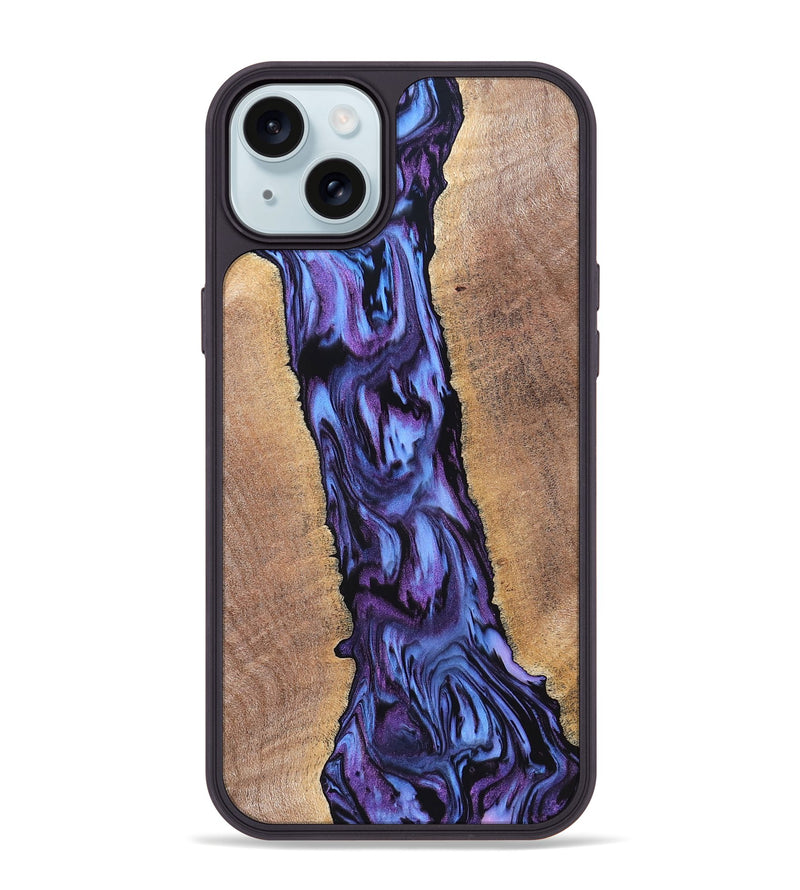 iPhone 15 Plus Wood Phone Case - Ami (Purple, 819275)