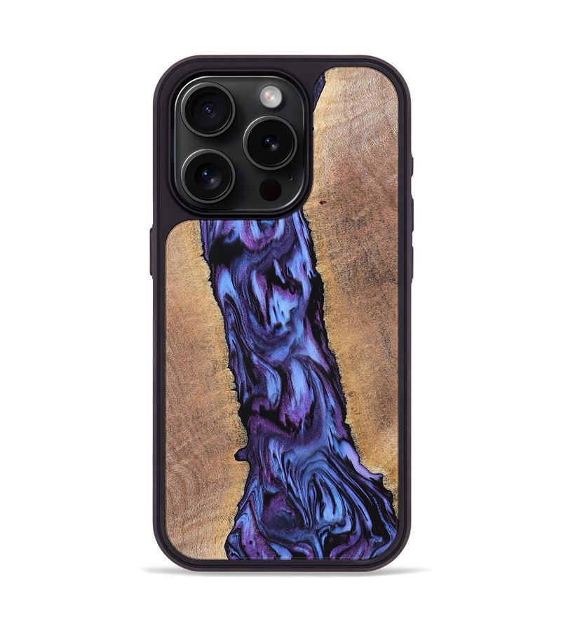 iPhone 15 Pro Wood Phone Case - Ami (Purple, 819275)