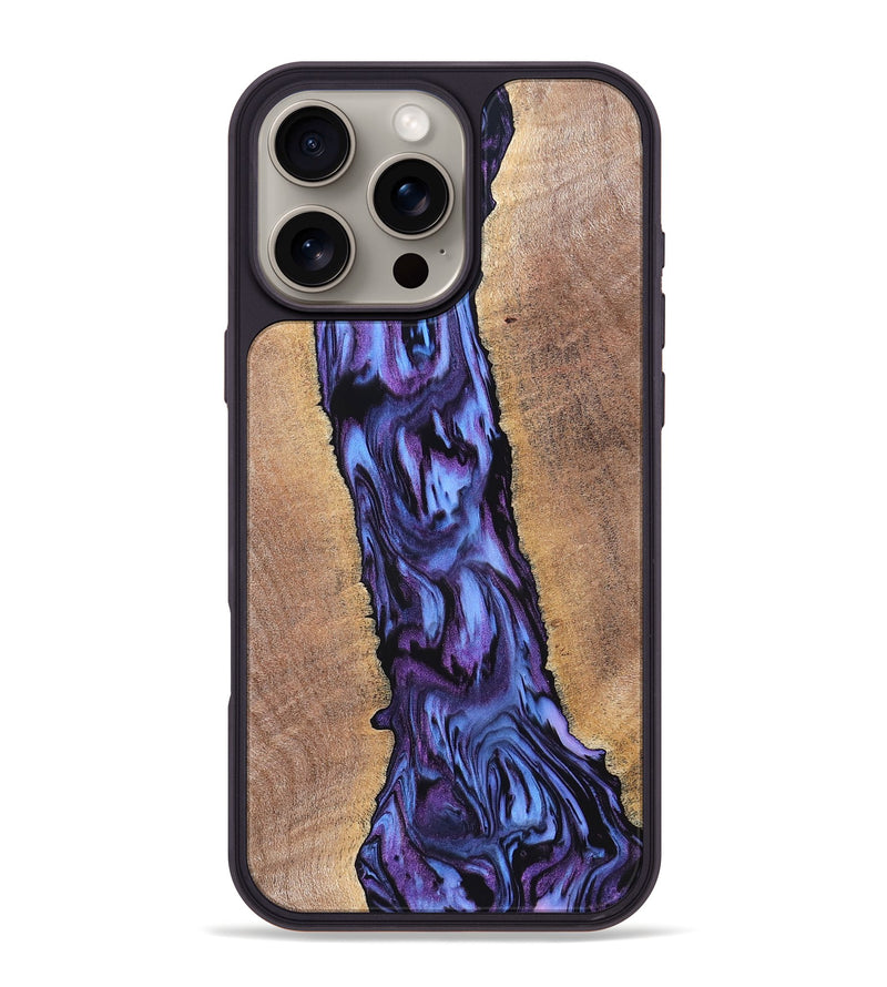 iPhone 16 Pro Max Wood Phone Case - Ami (Purple, 819275)