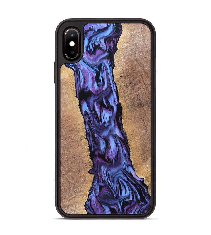 iPhone Xs Max Wood Phone Case - Ami (Purple, 819275)