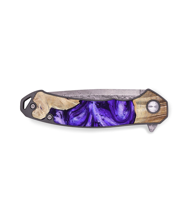 EDC Wood Pocket Knife - Adriel (Purple, 819276)
