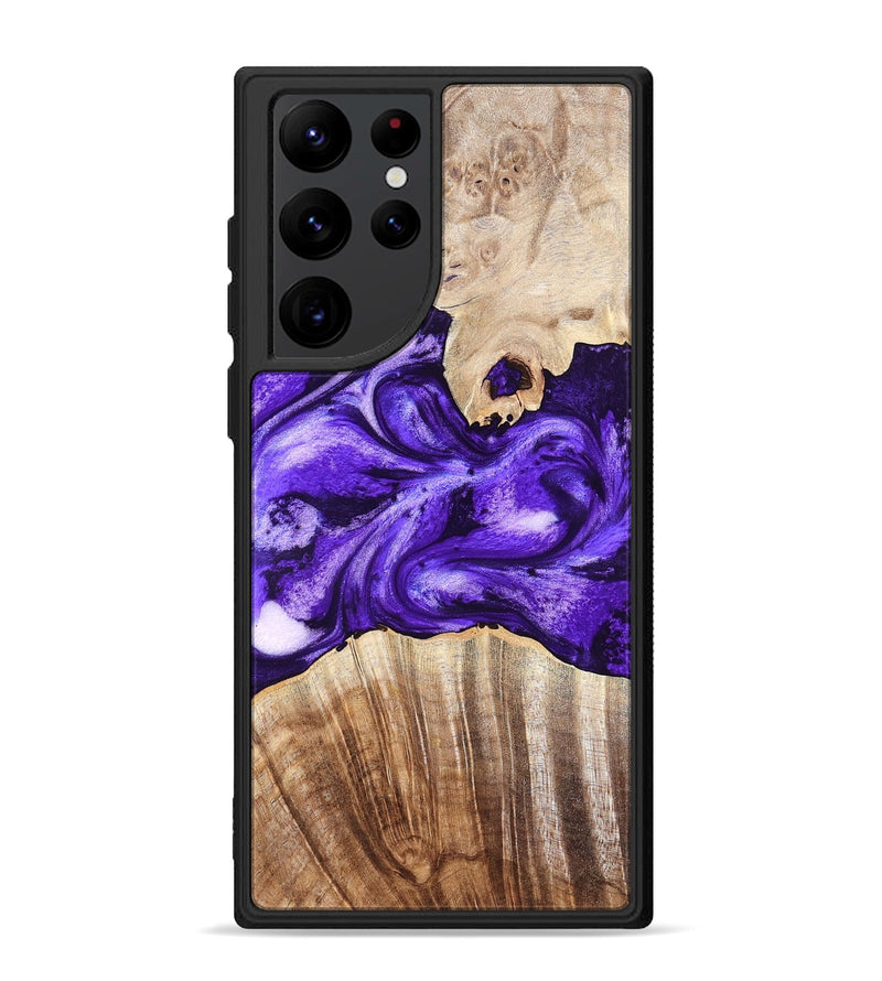 Galaxy S22 Ultra Wood Phone Case - Adriel (Purple, 819276)