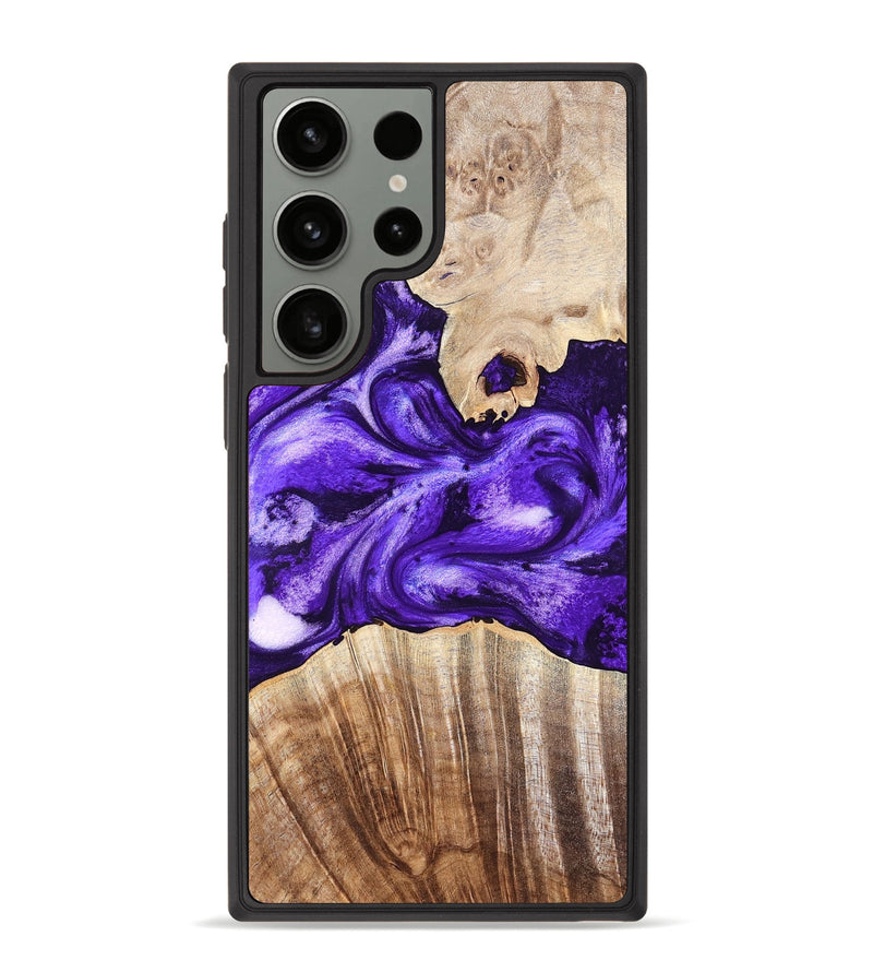 Galaxy S23 Ultra Wood Phone Case - Adriel (Purple, 819276)
