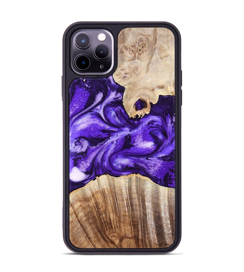 iPhone 11 Pro Max Wood Phone Case - Adriel (Purple, 819276)