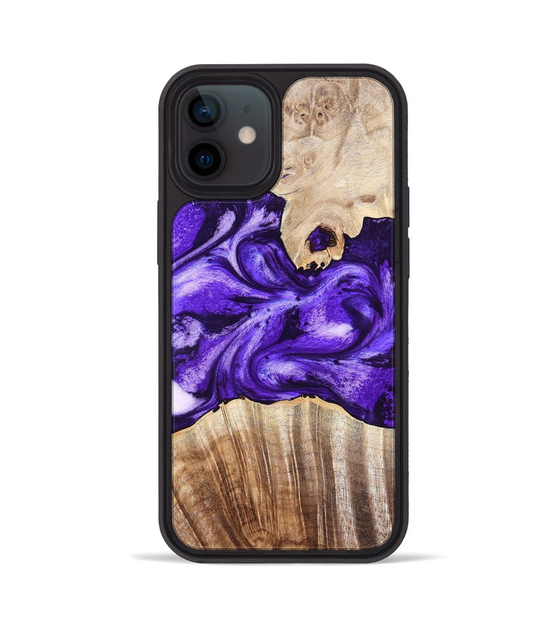 iPhone 12 Wood Phone Case - Adriel (Purple, 819276)