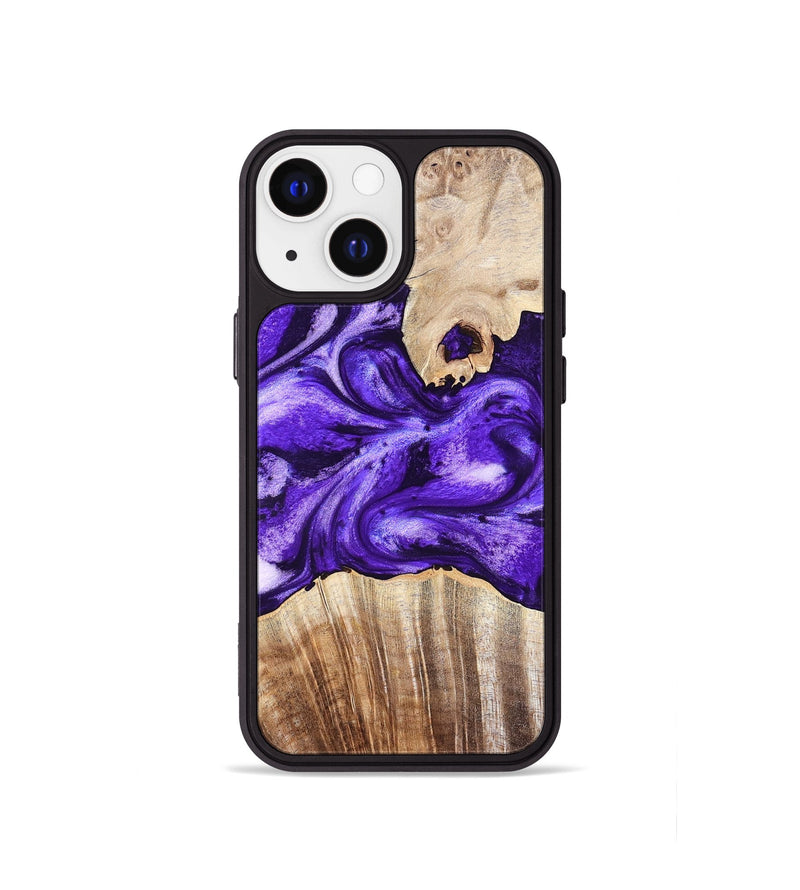 iPhone 13 mini Wood Phone Case - Adriel (Purple, 819276)