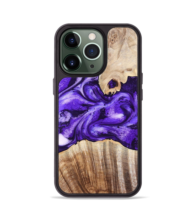 iPhone 13 Pro Wood Phone Case - Adriel (Purple, 819276)