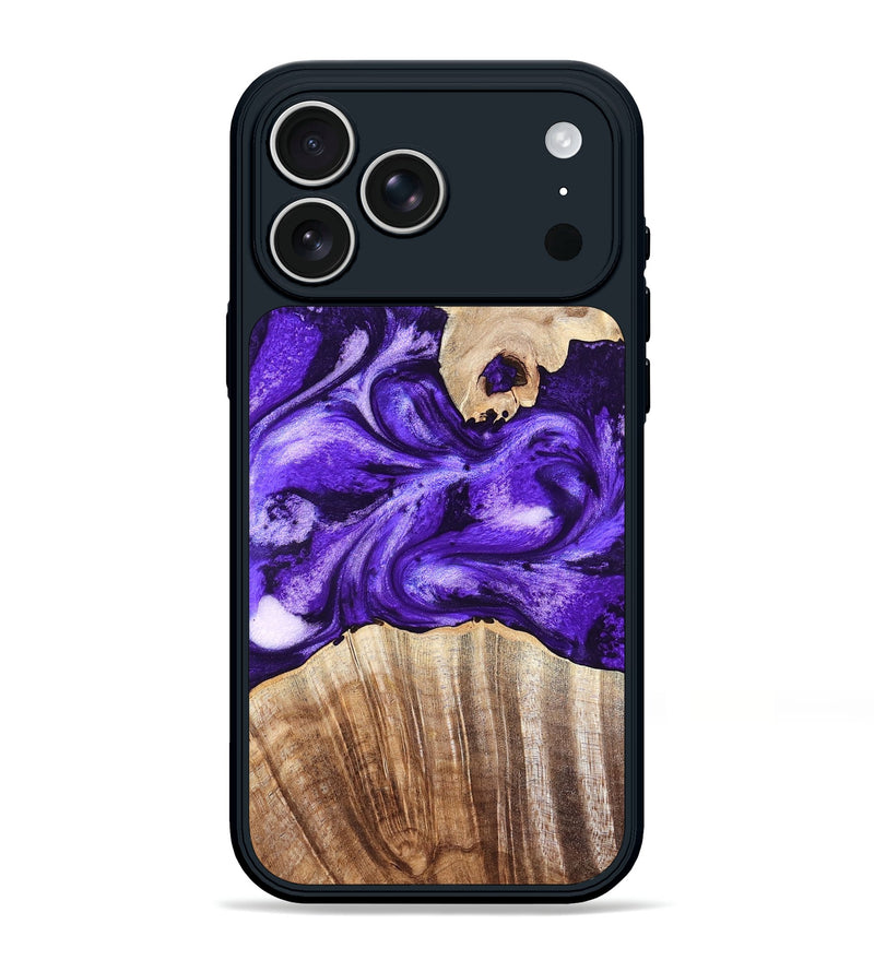 iPhone 17 Pro Max Wood Phone Case - Adriel (Purple, 819276)