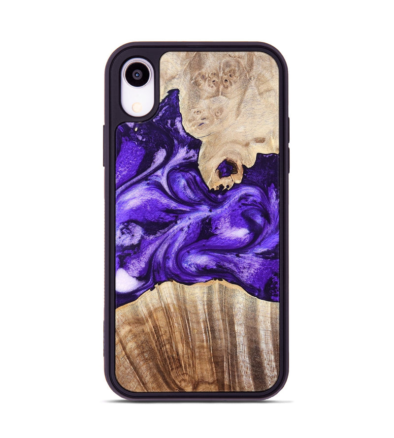 iPhone Xr Wood Phone Case - Adriel (Purple, 819276)