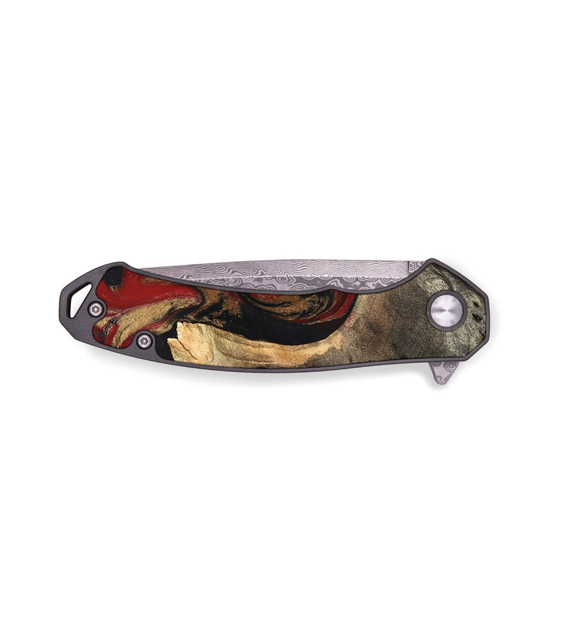 EDC Wood Pocket Knife - Eda (Red, 819277)