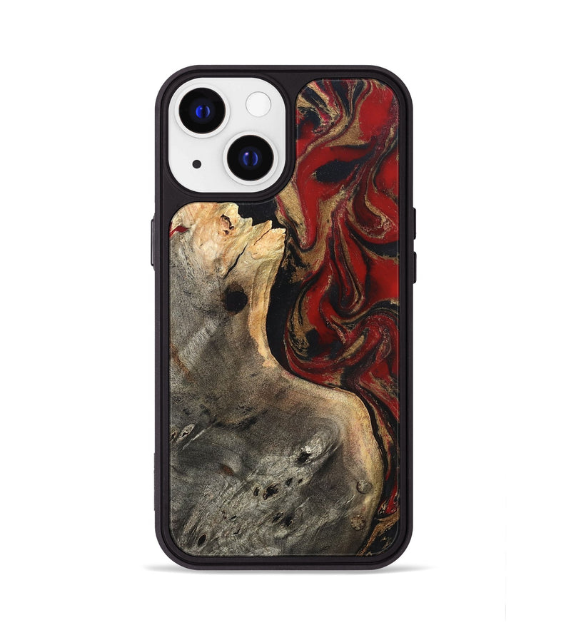 iPhone 13 Wood Phone Case - Eda (Red, 819277)