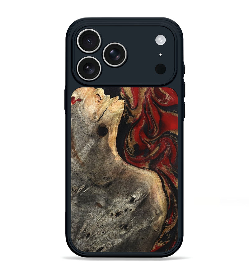 iPhone 17 Pro Max Wood Phone Case - Eda (Red, 819277)