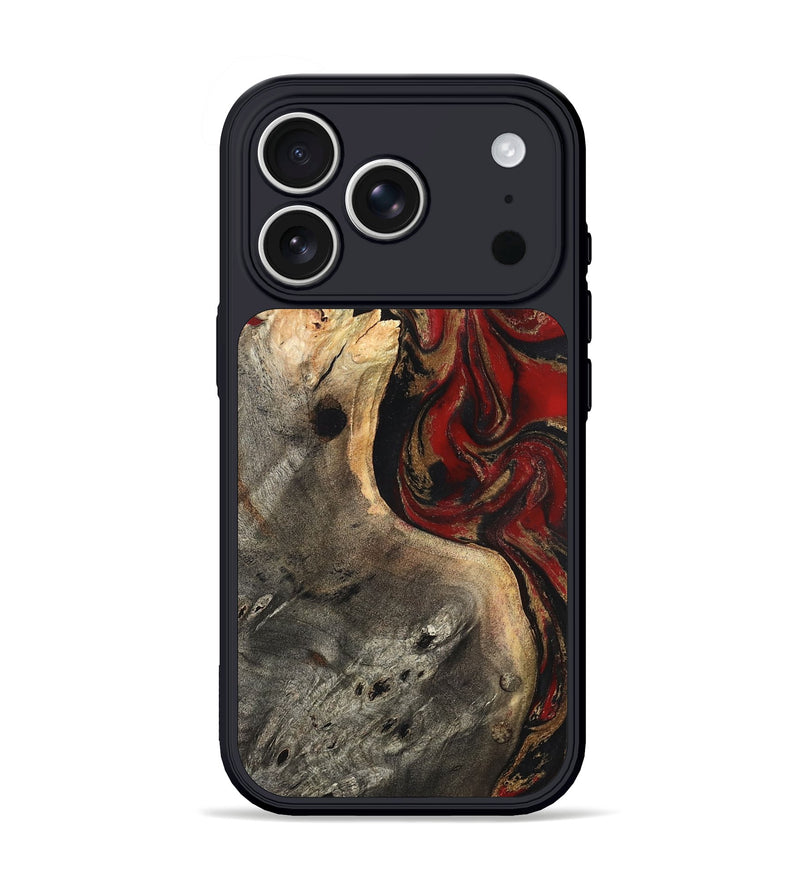 iPhone 17 Pro Wood Phone Case - Eda (Red, 819277)