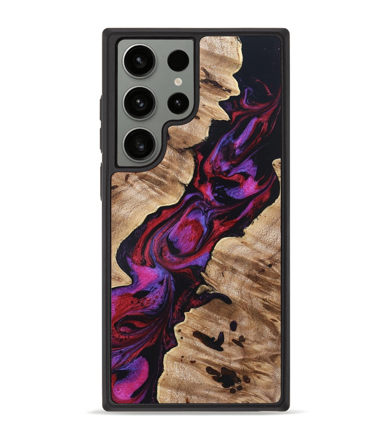 Galaxy S23 Ultra Wood Phone Case - Wilda (Red, 819278)