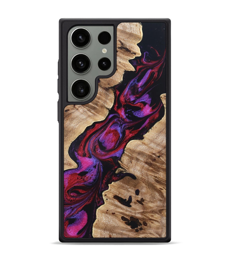 Galaxy S24 Ultra Wood Phone Case - Wilda (Red, 819278)