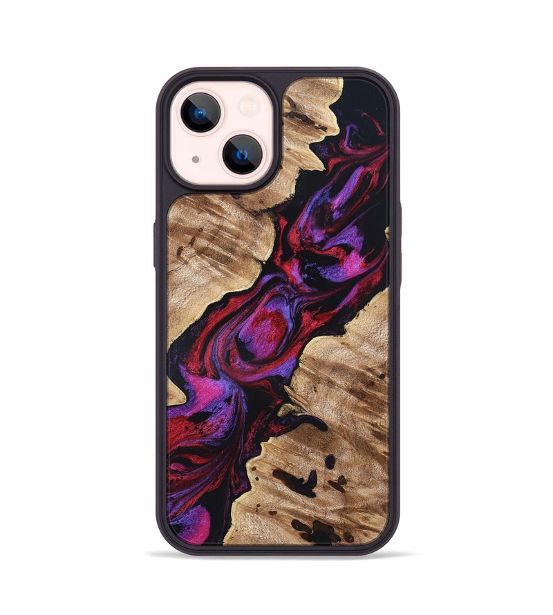 iPhone 14 Wood Phone Case - Wilda (Red, 819278)