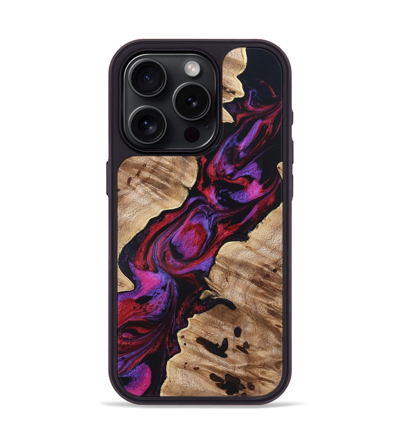 iPhone 15 Pro Wood Phone Case - Wilda (Red, 819278)