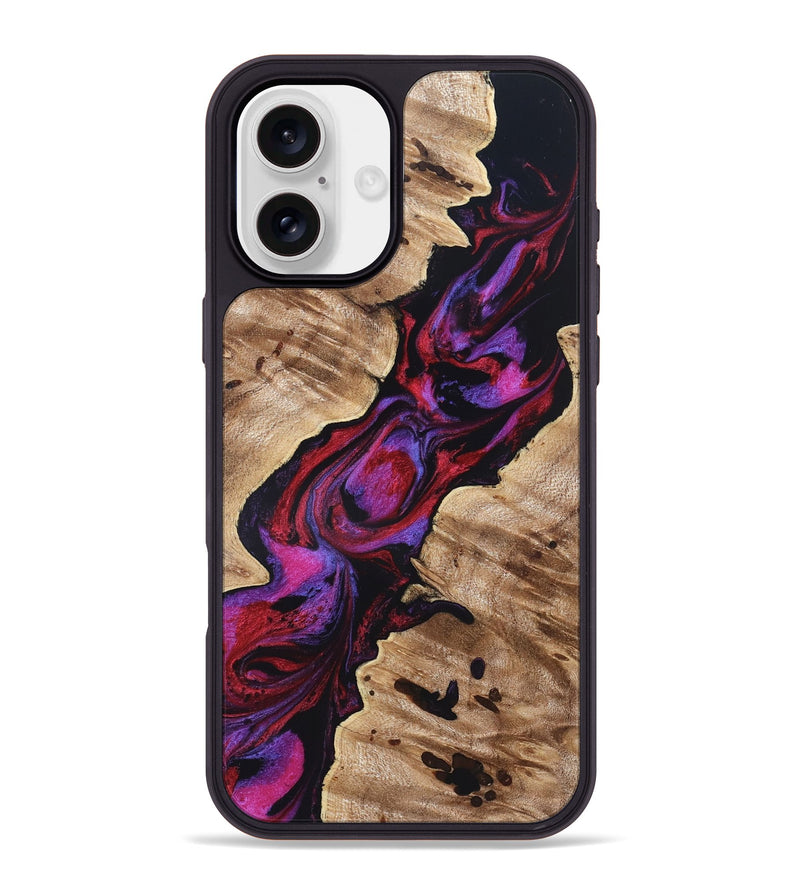 iPhone 16 Plus Wood Phone Case - Wilda (Red, 819278)