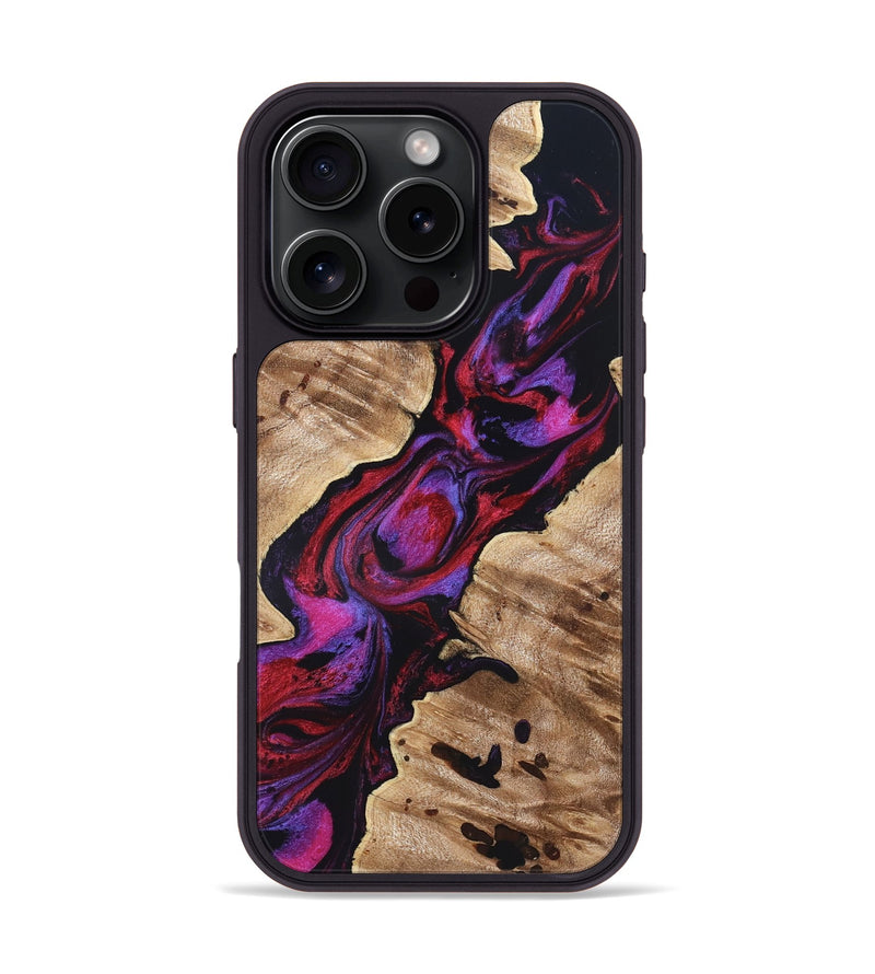 iPhone 16 Pro Wood Phone Case - Wilda (Red, 819278)