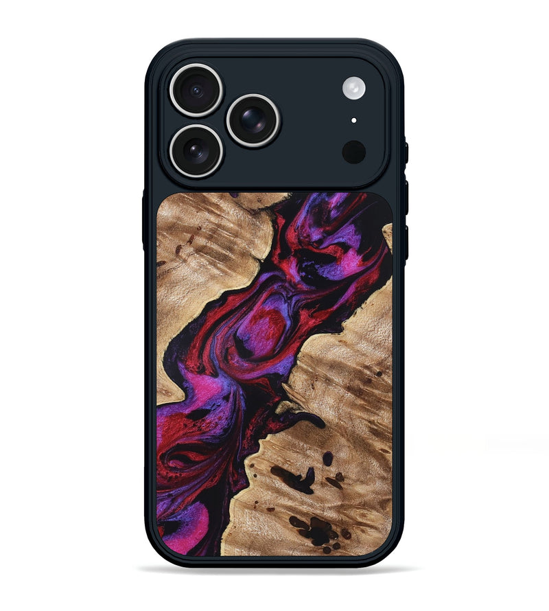 iPhone 17 Pro Max Wood Phone Case - Wilda (Red, 819278)