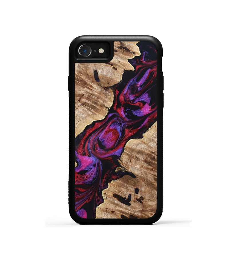 iPhone SE Wood Phone Case - Wilda (Red, 819278)