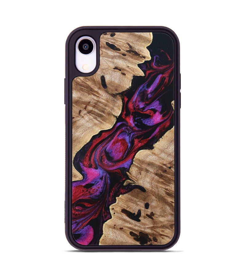 iPhone Xr Wood Phone Case - Wilda (Red, 819278)