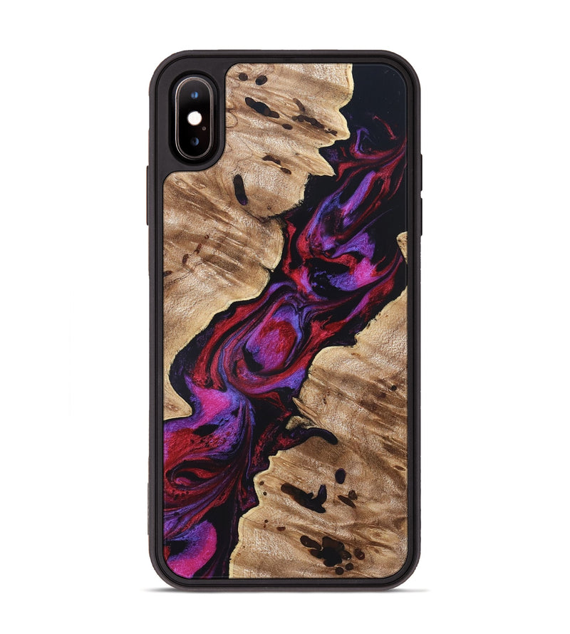 iPhone Xs Max Wood Phone Case - Wilda (Red, 819278)