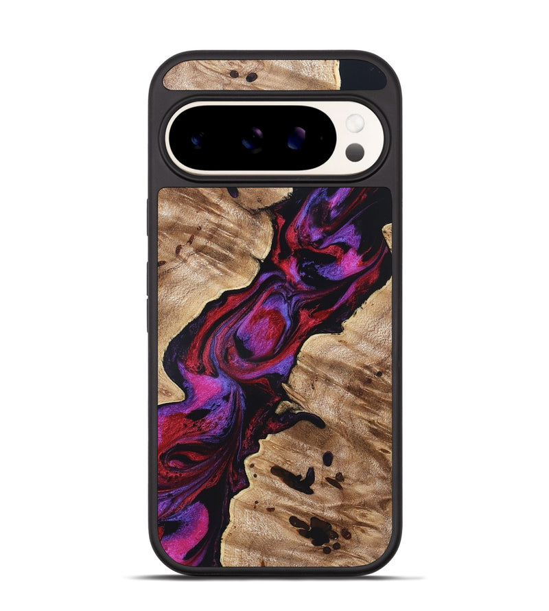 Pixel 9 Pro Wood Phone Case - Wilda (Red, 819278)