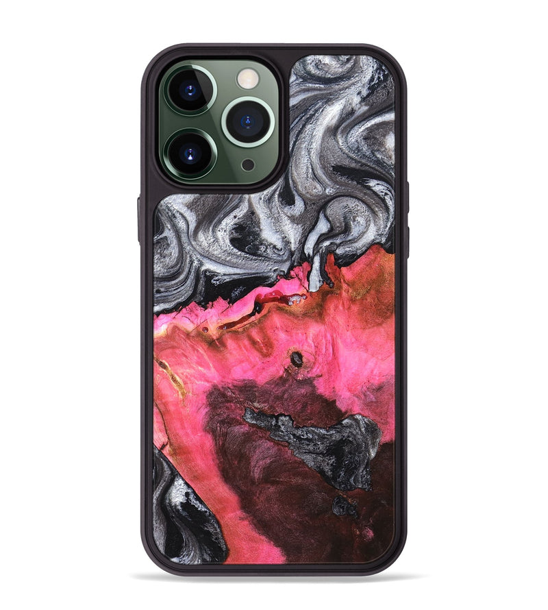iPhone 13 Pro Max Wood Phone Case - Signe (Black & White, 819279)