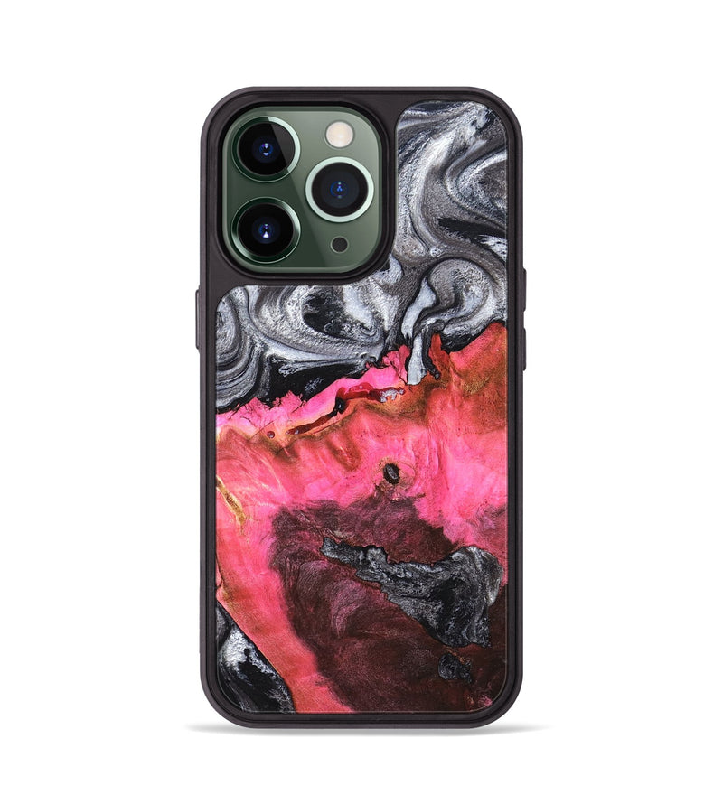iPhone 13 Pro Wood Phone Case - Signe (Black & White, 819279)
