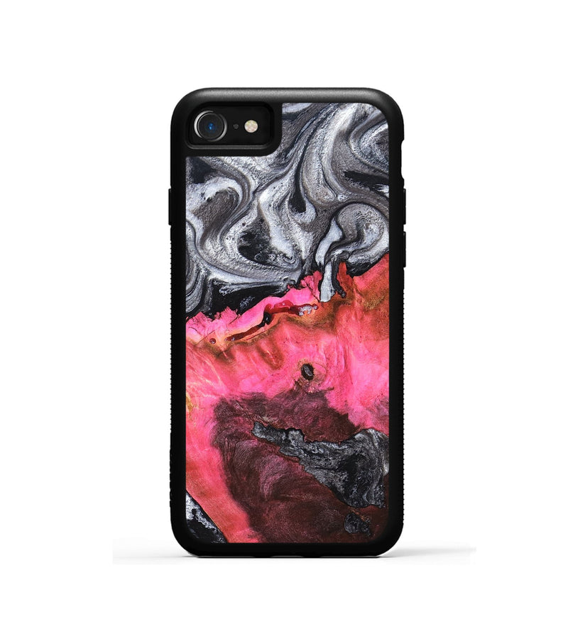iPhone SE Wood Phone Case - Signe (Black & White, 819279)
