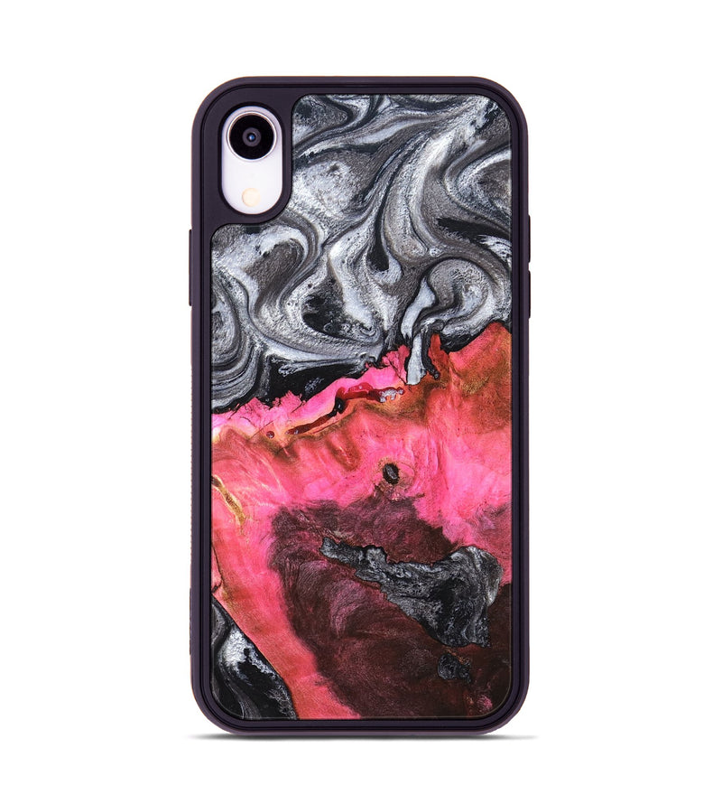 iPhone Xr Wood Phone Case - Signe (Black & White, 819279)