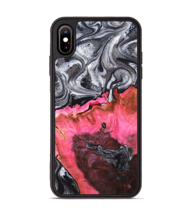 iPhone Xs Max Wood Phone Case - Signe (Black & White, 819279)