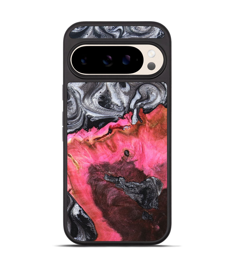Pixel 10 Wood Phone Case - Signe (Black & White, 819279)