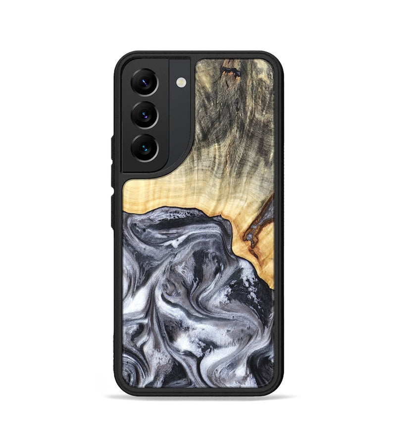 Galaxy S22 Wood Phone Case - Margo (Black & White, 819280)