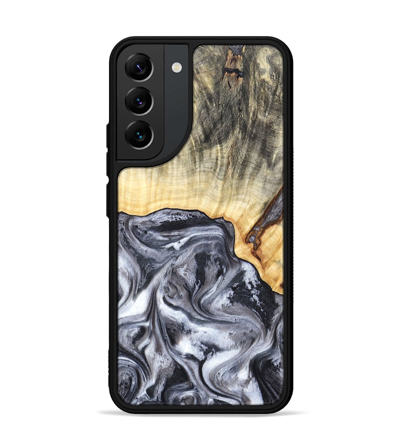 Galaxy S22 Plus Wood Phone Case - Margo (Black & White, 819280)