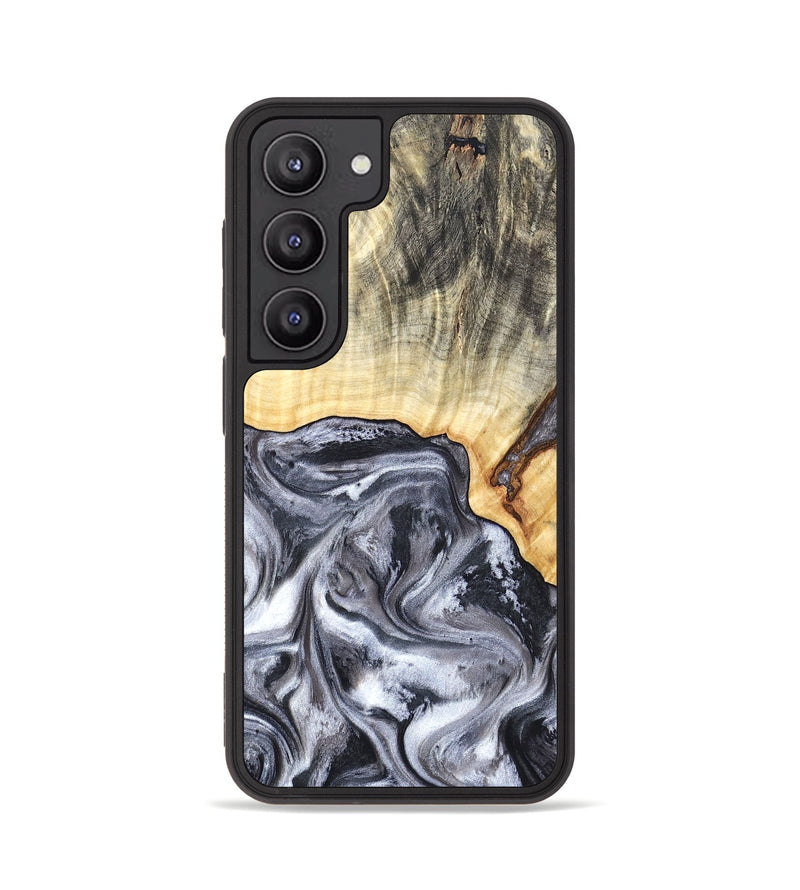 Galaxy S23 Wood Phone Case - Margo (Black & White, 819280)