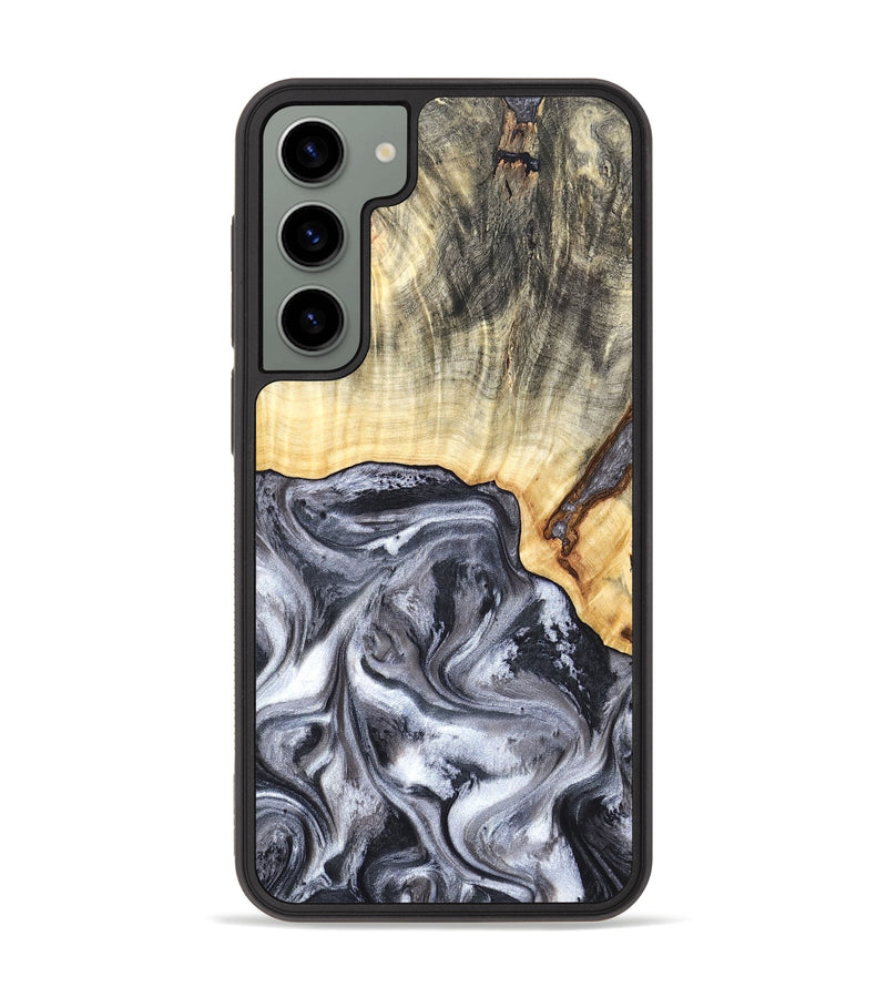 Galaxy S23 Plus Wood Phone Case - Margo (Black & White, 819280)