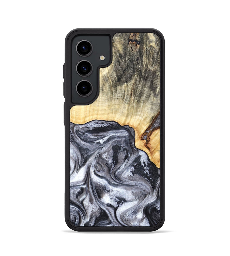 Galaxy S24 Wood Phone Case - Margo (Black & White, 819280)